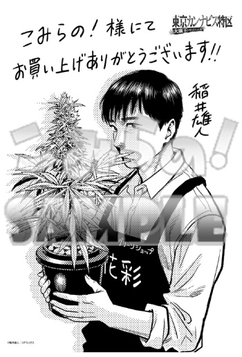 モノクロカード『東京カンナビス特区大麻王と呼ばれた男1巻』(コアミックス)